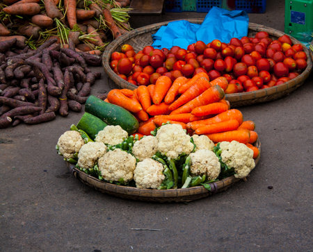 Colors in Hue marketの写真素材