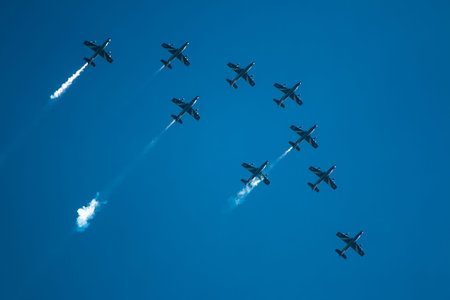 Airshow in Italy, near Parmaのeditorial素材