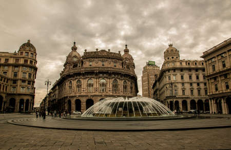 De Ferrari Square, Genoaのeditorial素材