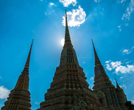 Beautiful and charming temple in Bangkokの写真素材