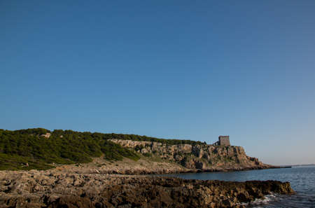 Natural park of Porto Selvaggio in Salento, Apulia, Italy.の写真素材