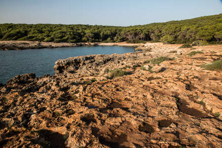 Natural park of Porto Selvaggio in Salento, Apulia, Italy.の写真素材