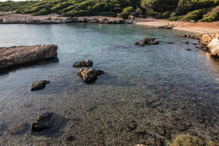Natural park of Porto Selvaggio in Salento, Apulia, Italy.の写真素材