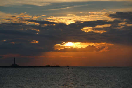 Ionian sea lighthouseの写真素材
