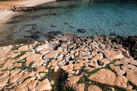 Natural park of Porto Selvaggio in Salento, Apulia. Italy.の写真素材