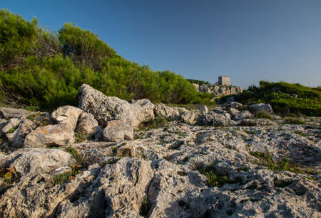 Natural park of Porto Selvaggio in Salento, Apulia, Italy.の写真素材