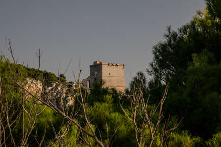 Natural park of Porto Selvaggio in Salento, Apulia, Italy.の写真素材