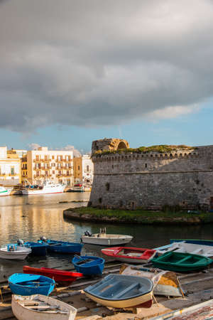 City of Gallipoli, Salento, South Italyの写真素材