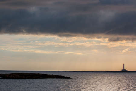 Lighthouse ionian sea, Salento, italyの写真素材