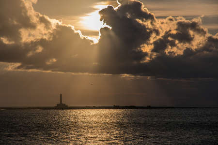 Ionian sea lighthouseの写真素材