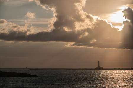 Ionian sea lighthouseの写真素材