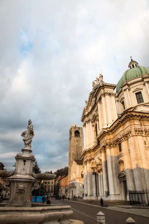 The panorama of the Piazza del Duomo square.の写真素材