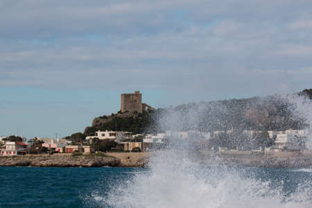 Santa Caterina tower near Nardo, Salento, Italyの写真素材