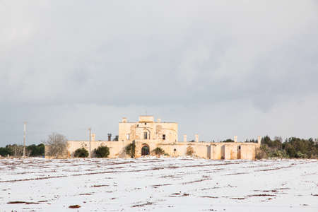 Tipical masseria in Salento, South Italyの写真素材
