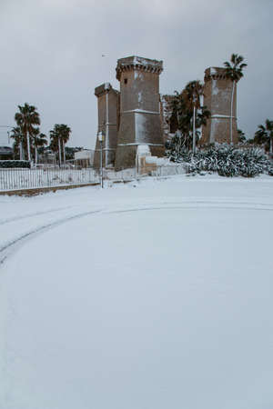 Quattro colonne near Santa Maria al Bagno, Salento, Italyの写真素材