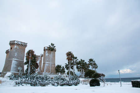 Quattro colonne near Santa Maria al Bagno, Salento, Italyの写真素材