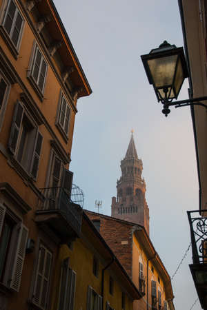 Historical centre of Cremona, Italyの写真素材