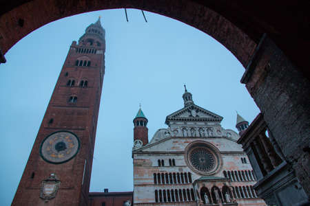 Historical centre of Cremona, Italyの写真素材