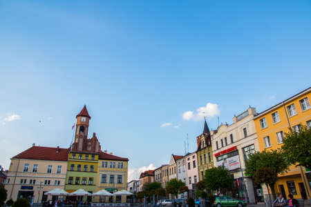 Brodnica main square, in city of north Polandのeditorial素材