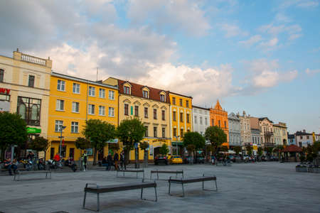 Brodnica main square, in city of north Polandのeditorial素材