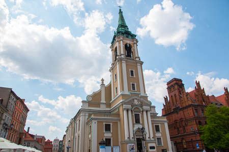 Torun old town, traditional architecture in famous polish cityのeditorial素材