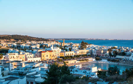 panoramic view of Santa Maria al Bagno, near village ionian sea, Apulia, Salento, Italyのeditorial素材