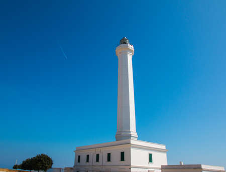 Lighthouse of Santa Maria di Leuca, Salento, Apulia, Italyの写真素材