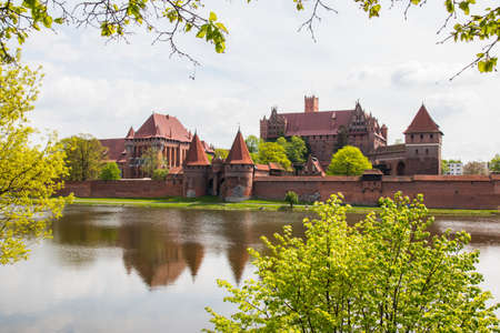 Malbork, Marienburg, the biggest medieval gothic castle of the Order of Teutonic Knights (Ordensritter) in Polandのeditorial素材