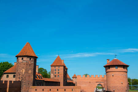 Malbork, Marienburg, the biggest medieval gothic castle of the Order of Teutonic Knights (Ordensritter) in Polandのeditorial素材