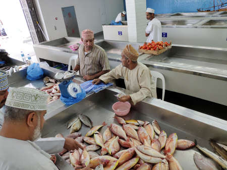 new fish market in Muscat, capital of Omanのeditorial素材
