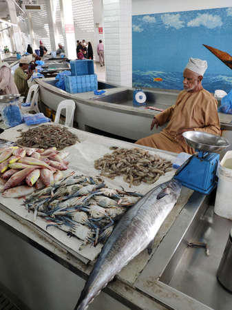 new fish market in Muscat, capital of Omanのeditorial素材