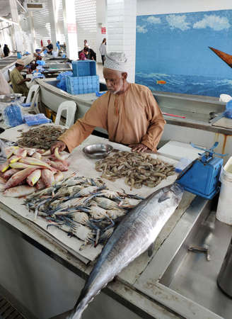 new fish market in Muscat, capital of Omanのeditorial素材