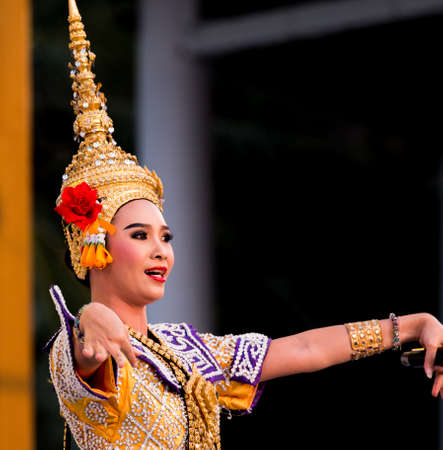 traditional thai costume, Bangkok, Thailandのeditorial素材