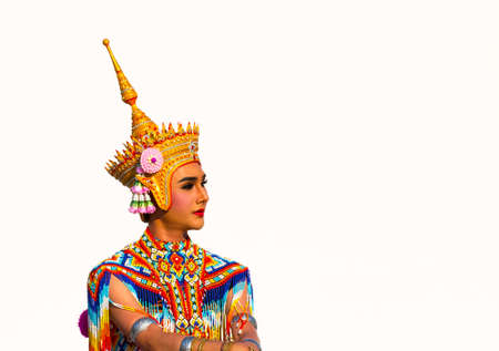 traditional thai costume, Bangkok, Thailandのeditorial素材