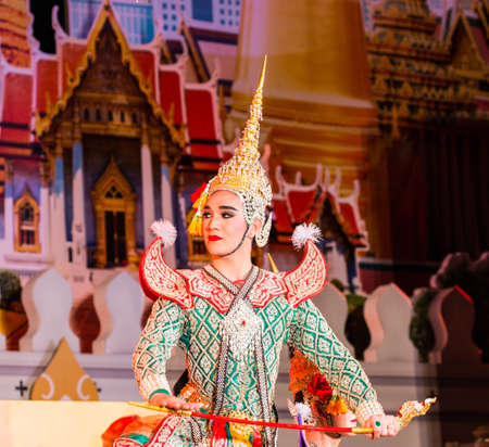 traditional thai costume, Bangkok, Thailandのeditorial素材
