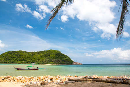 Mae Haad Beach seascape, Koh Phangan, Thailandの写真素材