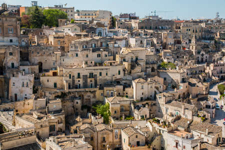 Ancient town of Matera (Sassi di Matera), Basilicata, southern Italyの写真素材
