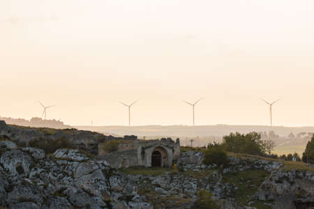 Ancient town of Matera (Sassi di Matera), Basilicata, southern Italyの写真素材