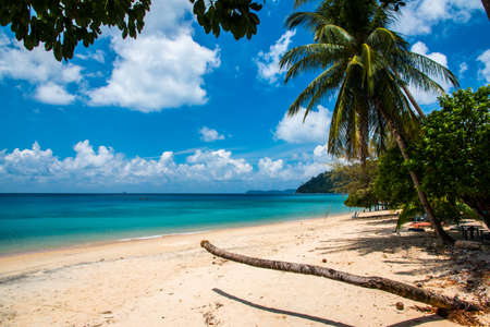 Tekek beach of Tioman island in Malaysiaの写真素材