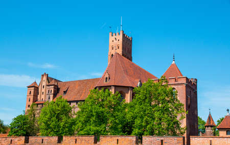 Malbork, Marienburg, the biggest medieval gothic castle of the Order of Teutonic Knights (Ordensritter) in Polandのeditorial素材
