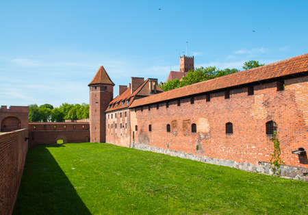Malbork, Marienburg, the biggest medieval gothic castle of the Order of Teutonic Knights (Ordensritter) in Polandのeditorial素材