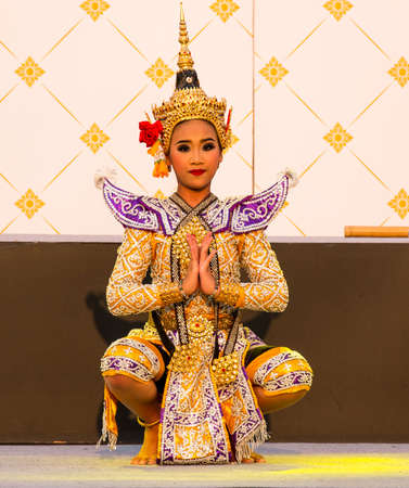 traditional thai costume, Bangkok, Thailandのeditorial素材