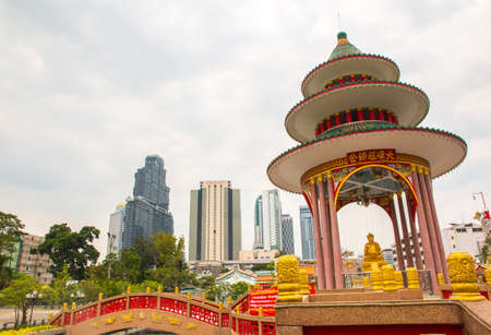 Temple in Tio Chew Chinese Cemetery, Bangkokのeditorial素材