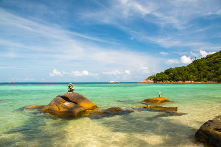 Haad Khom Beach, Koh Phangan, Thailandの写真素材