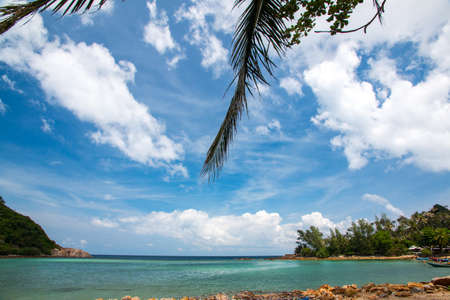Mae Haad Beach seascape, Koh Phangan, Thailandの写真素材