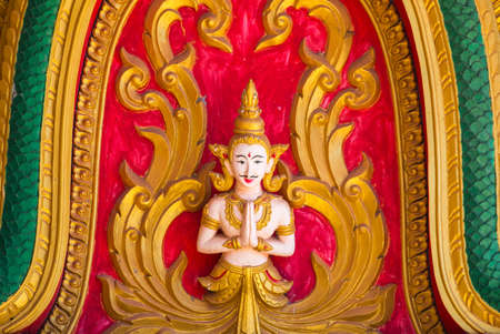 Detail of That Ing Hang, Savannakhet, Laosの写真素材