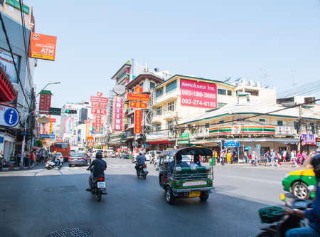 Chinese New Year near Yaowarat road, Bangkokのeditorial素材