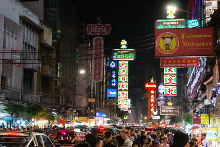 Chinese New Year near Yaowarat road, Bangkokのeditorial素材