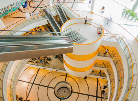 inside of Bangkok Art and Culture Center museum (BACC)のeditorial素材
