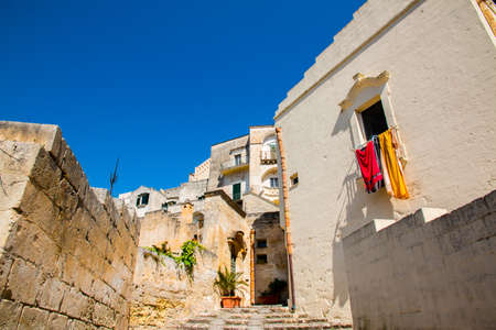 Ancient town of Matera (Sassi di Matera), Basilicata, southern Italyの写真素材